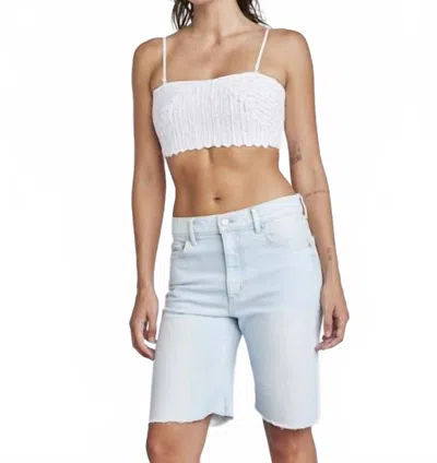 Self Contrast Milani Removable Straps Bandeau In White