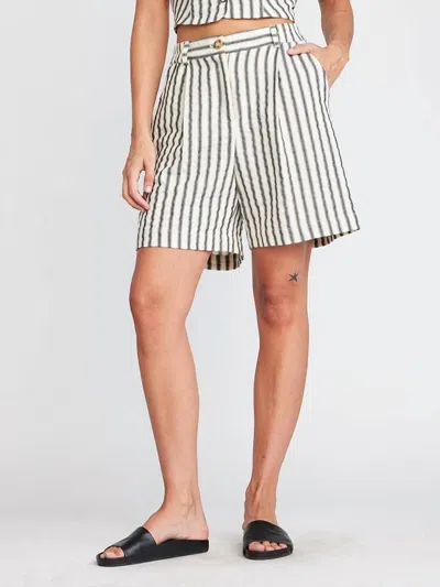 Self Contrast Naya Shorts In Black In Multi