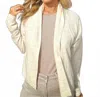 Self Contrast Octavia Open Shawl Cardigan In Oatmeal In Gray