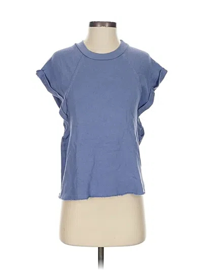 Pre-owned Self Contrast Short Sleeve T-shirt In Blue