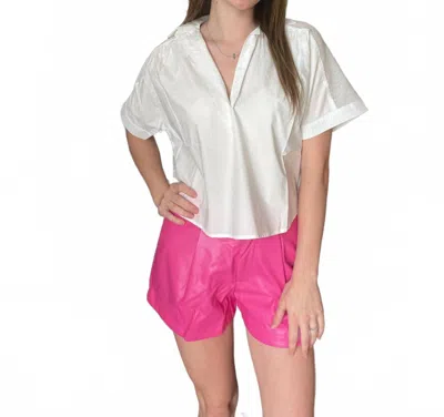 Self Contrast Sibyl Mesh Top In White