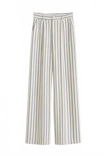 Self Contrast Women's Caroline Wide-leg Pants In Blue Stripe
