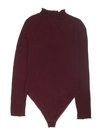 Pre-owned Self E Bodysuit In Burgundy