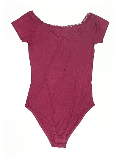 Pre-owned Self E Bodysuit In Burgundy