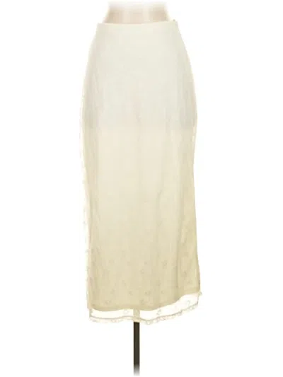 Pre-owned Self E Formal Skirt In White