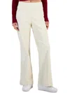 Self E Juniors Womens High Rise Ribbed Wide Leg Pants In Multi