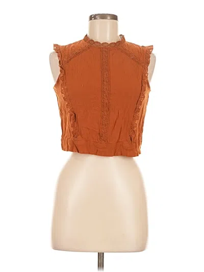 Pre-owned Self E Sleeveless Blouse In Orange