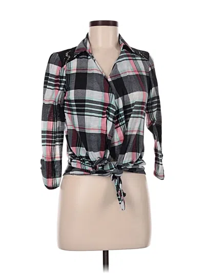 Pre-owned Self Esteem 3/4 Sleeve Blouse In Black