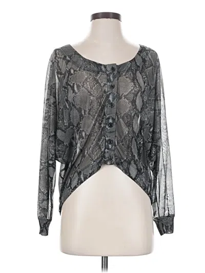Pre-owned Self Esteem 3/4 Sleeve Blouse In Gray