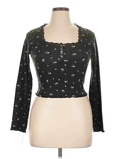 Pre-owned Self Esteem 3/4 Sleeve T-shirt In Black