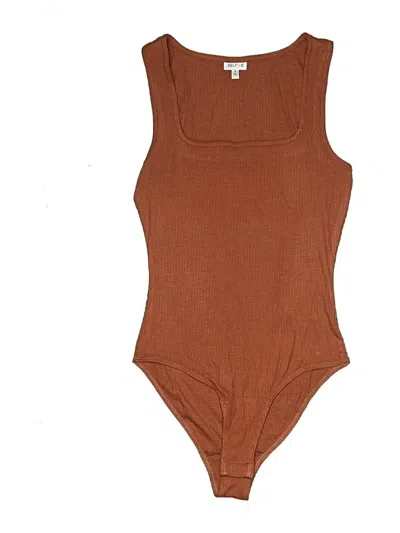 Pre-owned Self Esteem Bodysuit In Brown