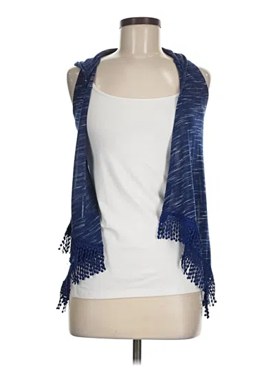 Pre-owned Self Esteem Cardigan Sweater In Blue