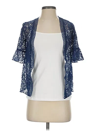 Pre-owned Self Esteem Cardigan Sweater In Blue