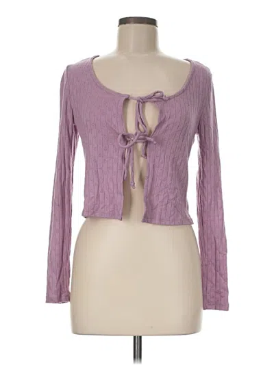 Pre-owned Self Esteem Cardigan Sweater In Purple
