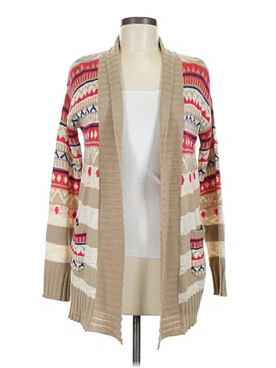 Pre-owned Self Esteem Cardigan Sweater In Tan