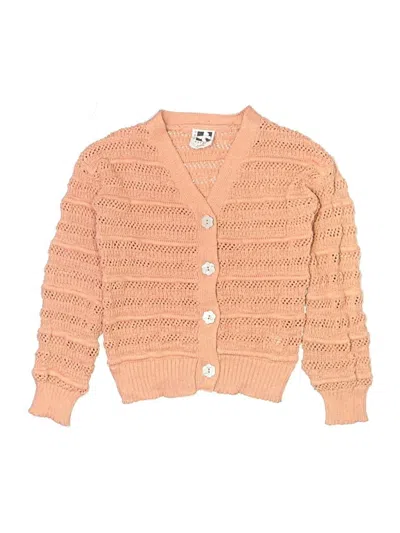 Pre-owned Self Esteem Kids' Cardigan Sweater In Tan