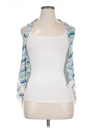 Pre-owned Self Esteem Cardigan Sweater In White