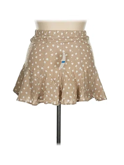 Pre-owned Self Esteem Casual Skirt In Tan