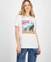 Self Esteem Juniors' Amalfi Coast Graphic-print T-shirt In Egret