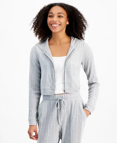 Self Esteem Juniors' Brushed Ribbed Full-zip Hoodie