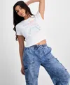 Self Esteem Juniors' Palm Beach Hotel Tee In White