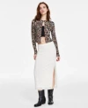 SELF ESTEEM JUST POLLY JUNIORS FLYAWAY LONG SLEEVE CARDIGAN SELF ESTEEM JUNIORS LACE PULL ON MIDI SKIRT