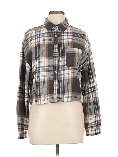 Pre-owned Self Esteem Long Sleeve Blouse In Gray