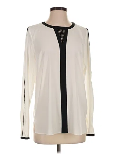 Pre-owned Self Esteem Long Sleeve Blouse In Ivory