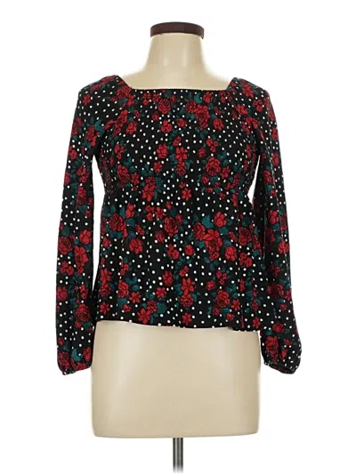 Pre-owned Self Esteem Long Sleeve Blouse In Red