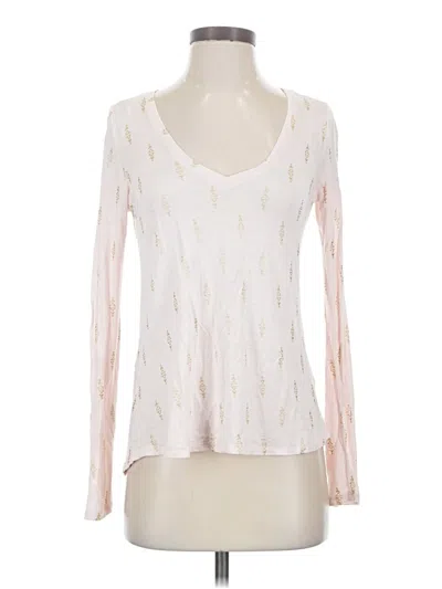 Pre-owned Self Esteem Long Sleeve Top Ivory V-neck Tops