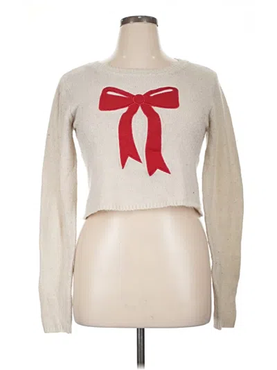 Pre-owned Self Esteem Long Sleeve Turtleneck In White