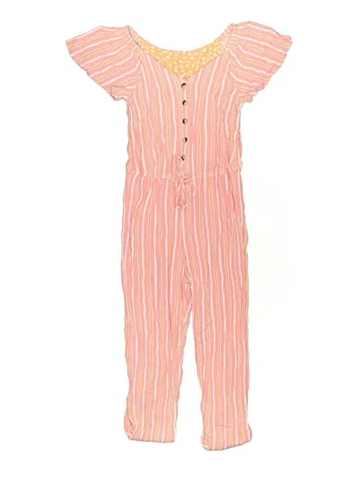 Pre-owned Self Esteem Kids' Overalls In Pink