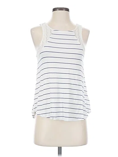 Pre-owned Self Esteem Sleeveless Top White Halter Neckline Tops