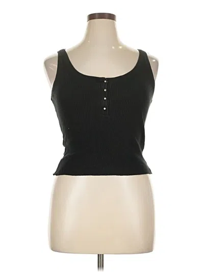 Pre-owned Self Esteem Tank Top Black Strapless Neckline Tops