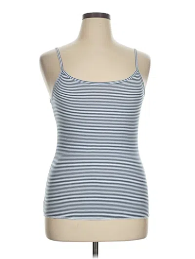 Pre-owned Self Esteem Tank Top Blue Strapless Neckline Tops