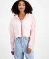 Self Esteem Women's Embroidered Novelty Hoodie Sweatshirt In Ballet Slipper
