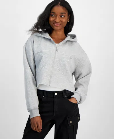 Self Esteem Women's Embroidered Novelty Hoodie Sweatshirt In Heather Gray