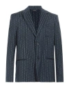 Self Made By Gianfranco Villegas Man Blazer Navy Blue Size L Wool In Navy Blue