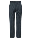 Self Made By Gianfranco Villegas Man Pants Navy Size M Wool, Viscose In Navy Blue