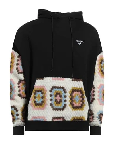 Self Made By Gianfranco Villegas Man Sweatshirt Black Size Xxl Cotton