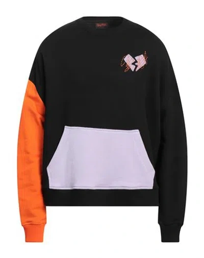 Self Made By Gianfranco Villegas Man Sweatshirt Black Size Xl Cotton