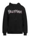 Self Made By Gianfranco Villegas Man Sweatshirt Black Size Xl Polyester, Viscose, Elastane In Black