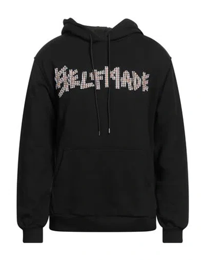 Self Made By Gianfranco Villegas Man Sweatshirt Black Size Xl Polyester, Viscose, Elastane