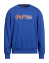 Self Made By Gianfranco Villegas Man Sweatshirt Blue Size Xxl Cotton In Blue