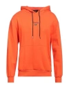Self Made By Gianfranco Villegas Man Sweatshirt Orange Size Xxl Cotton