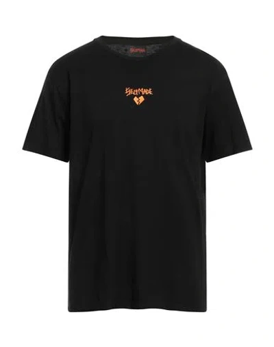 Self Made By Gianfranco Villegas Man T-shirt Black Size Xxl Cotton