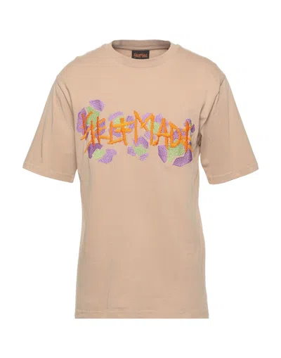 Self Made By Gianfranco Villegas T-shirts In Beige