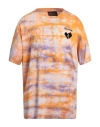 Self Made By Gianfranco Villegas Man T-shirt Orange Size Xl Cotton In Orange
