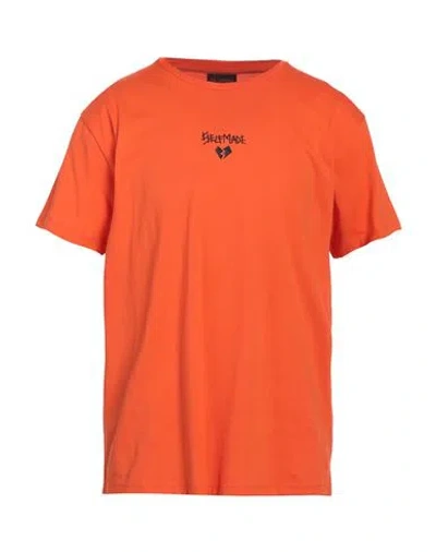 Self Made By Gianfranco Villegas Man T-shirt Orange Size Xxl Cotton