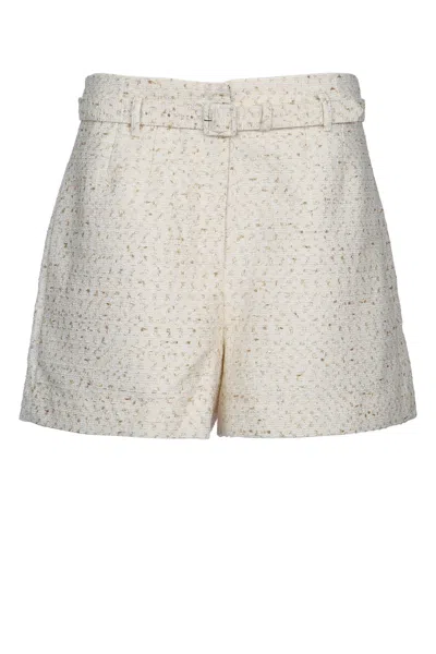 Self-portrait Self Portrait Cream Boucle Short In Neutral